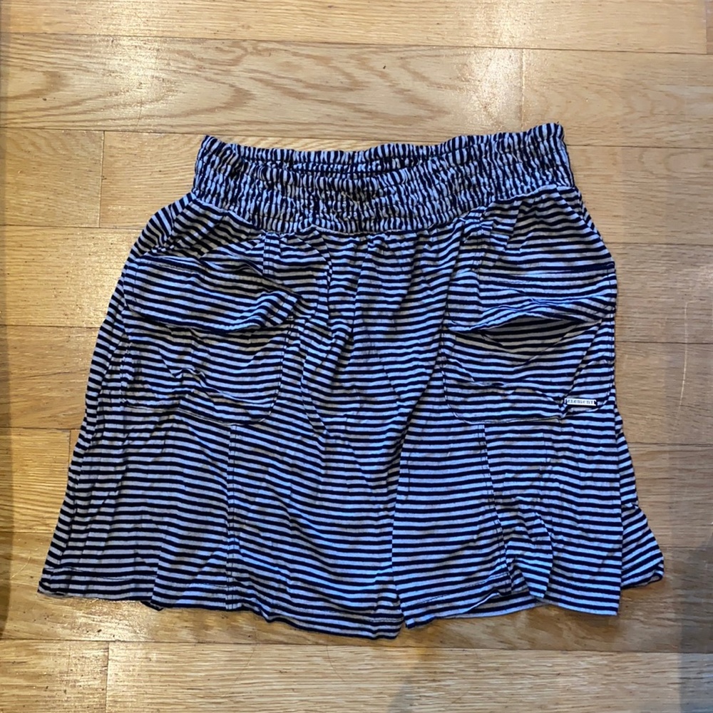 element Black/Cream Striped Skirt